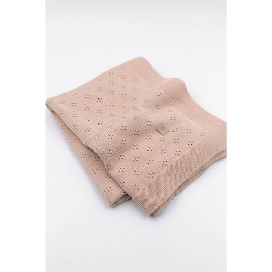 Bamboom - Coperta traforata Knitted - Cammello