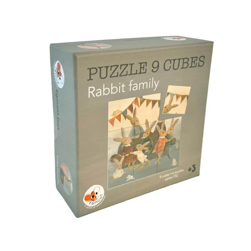 Egmont Toys - Puzzle a cubi Famiglia di conigli
