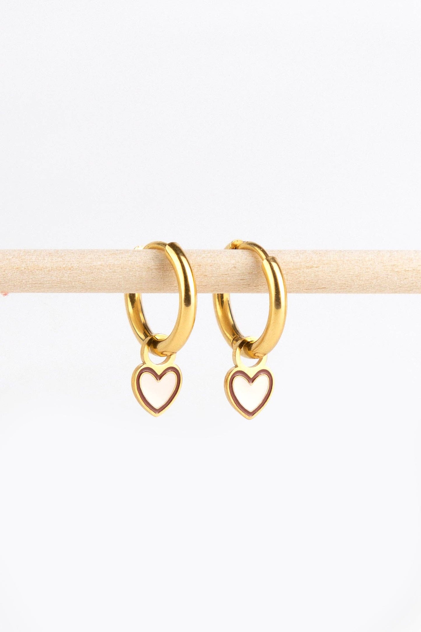 Mrs. Eartha - Charms coppia - Cuore Bianco