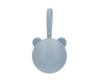 Tutete - Scatolina Portaciuccio in Silicone - Orsetto Azzurro Sky