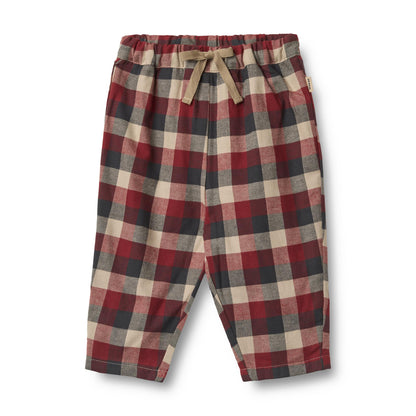 Wheat - Pantalone felpato scozzese Baby/Junior - Arne