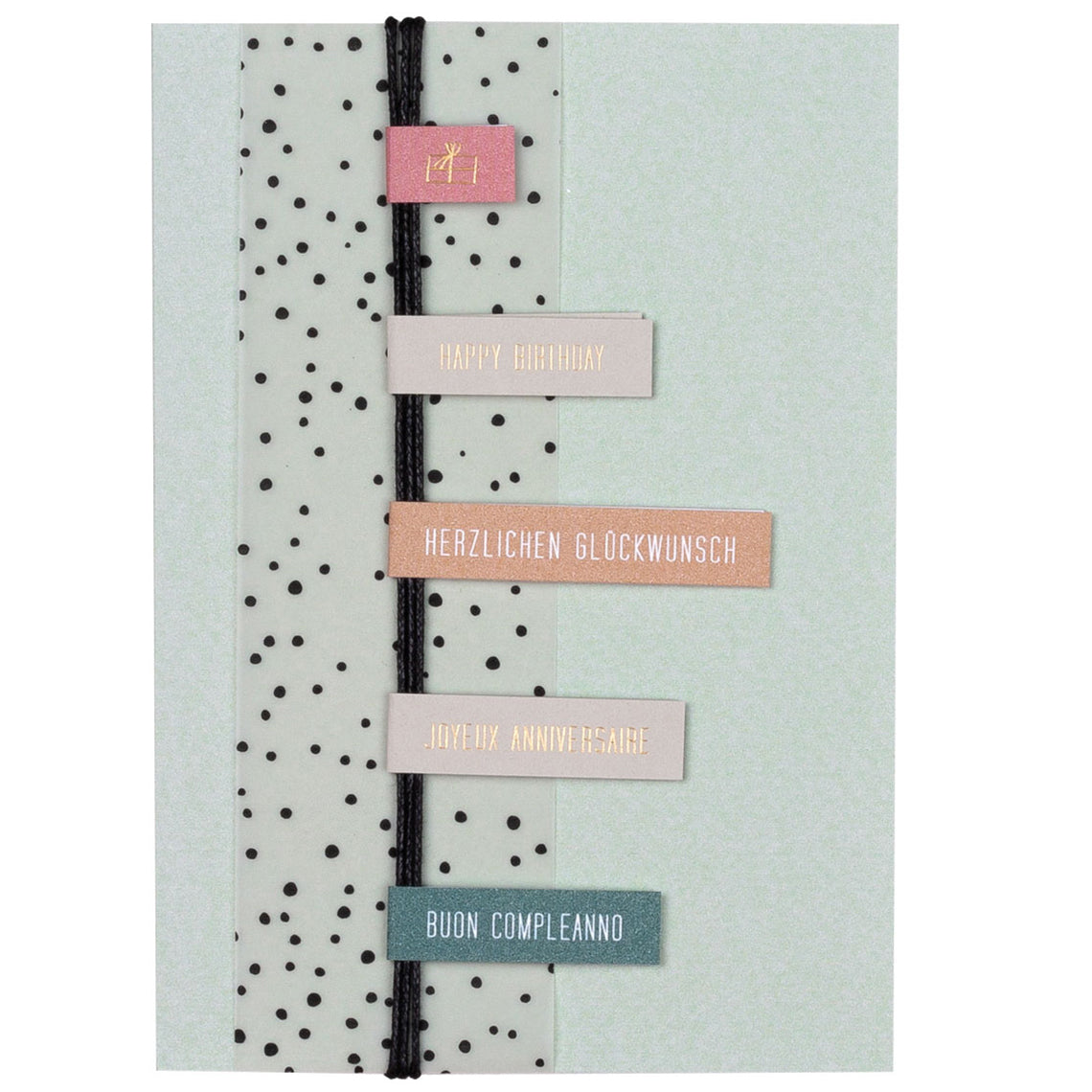 Räder - Räder - Biglietto di auguri - Compleanno - con dettagli dorati in carta