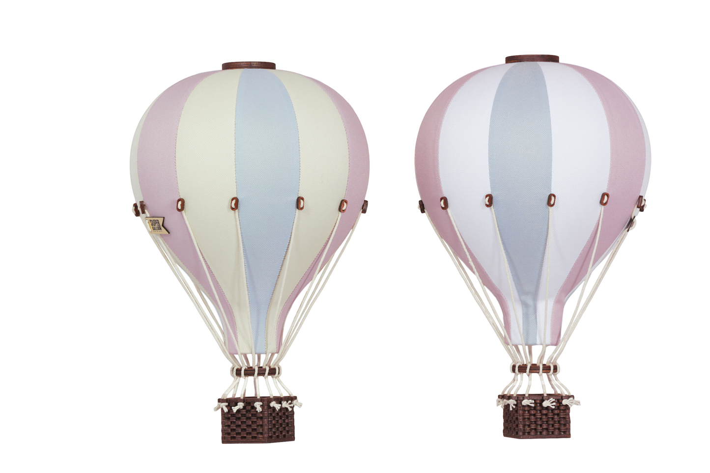 SuperBalloon Original - Mongolfiera - Azzurro Rosa Bianco