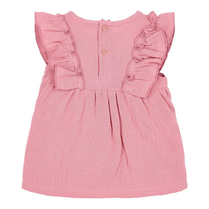 Little Dutch - Abito con Bloomer Rosa Cipria