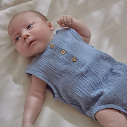 Little Dutch - Pagliaccetto body Stone Blue