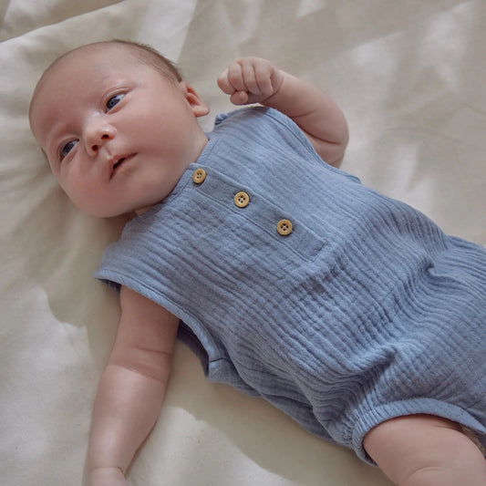 Little Dutch - Pagliaccetto body Stone Blue