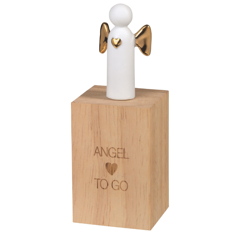 Räder - Miniatura in porcellana con scatola in legno - angelo Angel to go