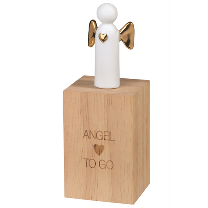 Räder - Miniatura in porcellana con scatola in legno - angelo Angel to go