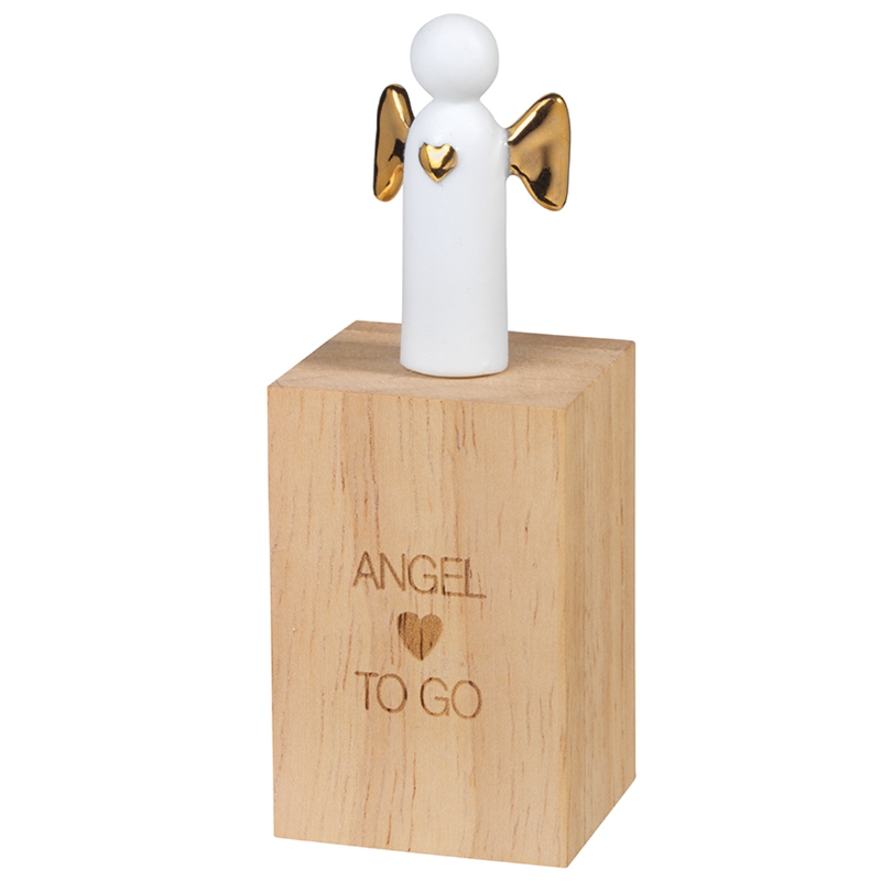 Räder - Miniatura in porcellana con scatola in legno - angelo Angel to go