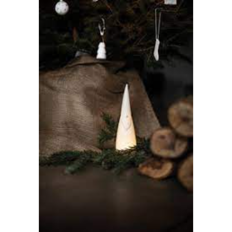 Räder - Decorazione in porcellana con LED - Babbo Natale 22x6cm