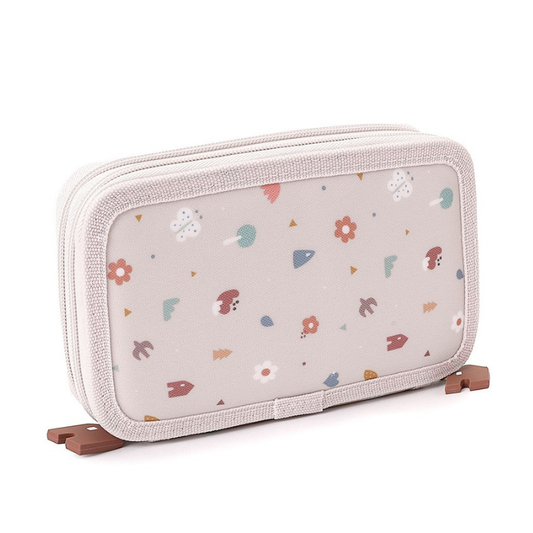Tutete - Astuccio Doppio Natura Geometrica - RPET Impermeabile per Scuola
