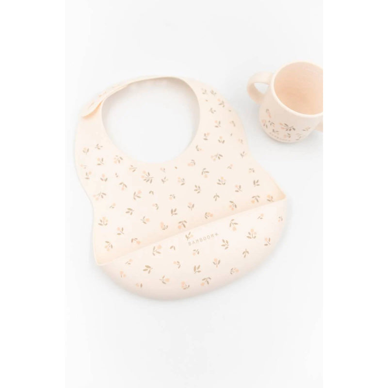 Bamboom - Set Bavaglino in silicone e Tazza - Tulips