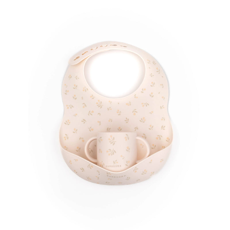Bamboom - Set Bavaglino in silicone e Tazza - Tulips
