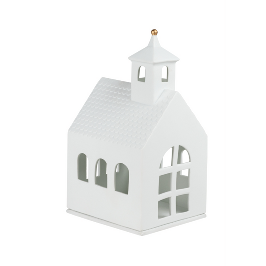 Räder - Casetta in porcellana portacandela tealight - Cappella 12,5x11x22,5cm