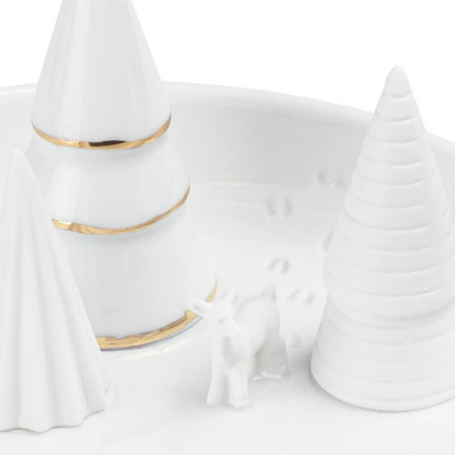 Räder - Ciotola svuotatasche in porcellana - Foresta innevata 14cm