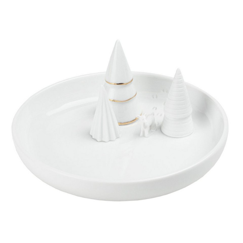 Räder - Ciotola svuotatasche in porcellana - Foresta innevata 14cm