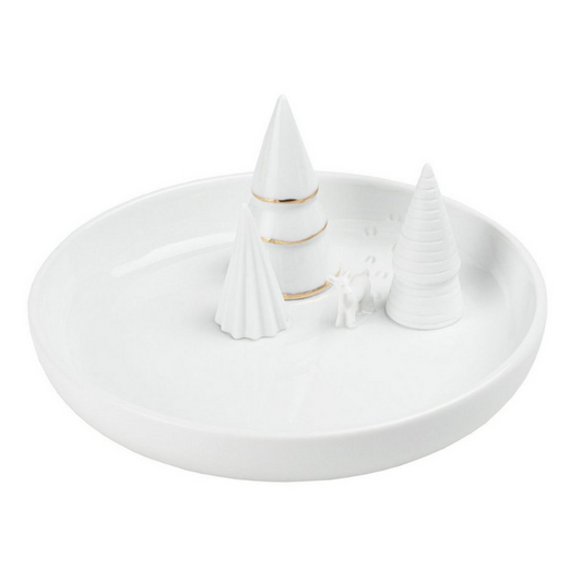 Räder - Ciotola svuotatasche in porcellana - Foresta innevata 14cm