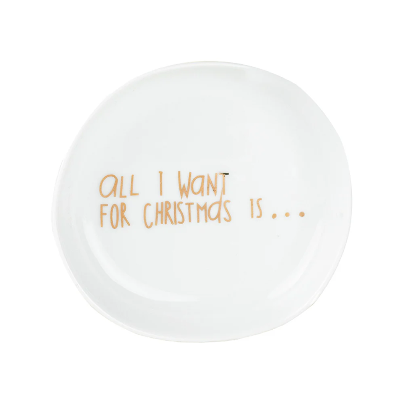 Räder - Ciotola svuotatasche in porcellana - All I want for Christmas is.. 10,5x2cm