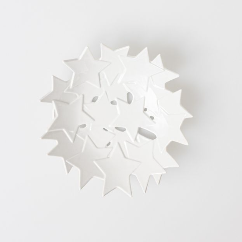 Räder - Piatto portafrutta in porcellana M - Stelle 20cm