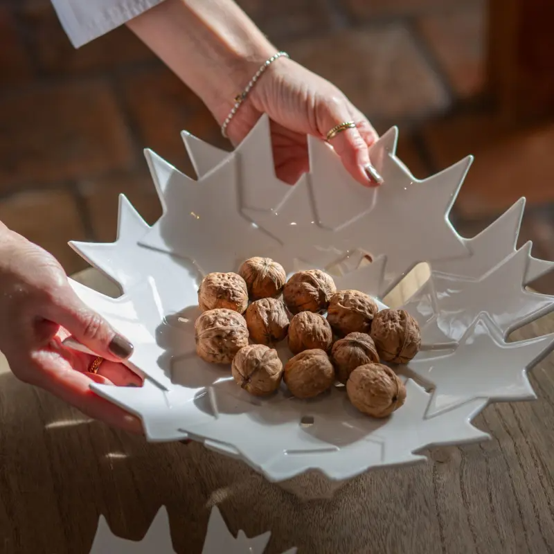 Räder - Piatto portafrutta in porcellana XL - Stelle 30cm