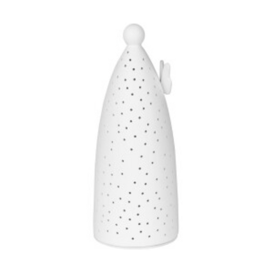 Räder - Portacandela in porcellana medio - Angelo 12x27cm