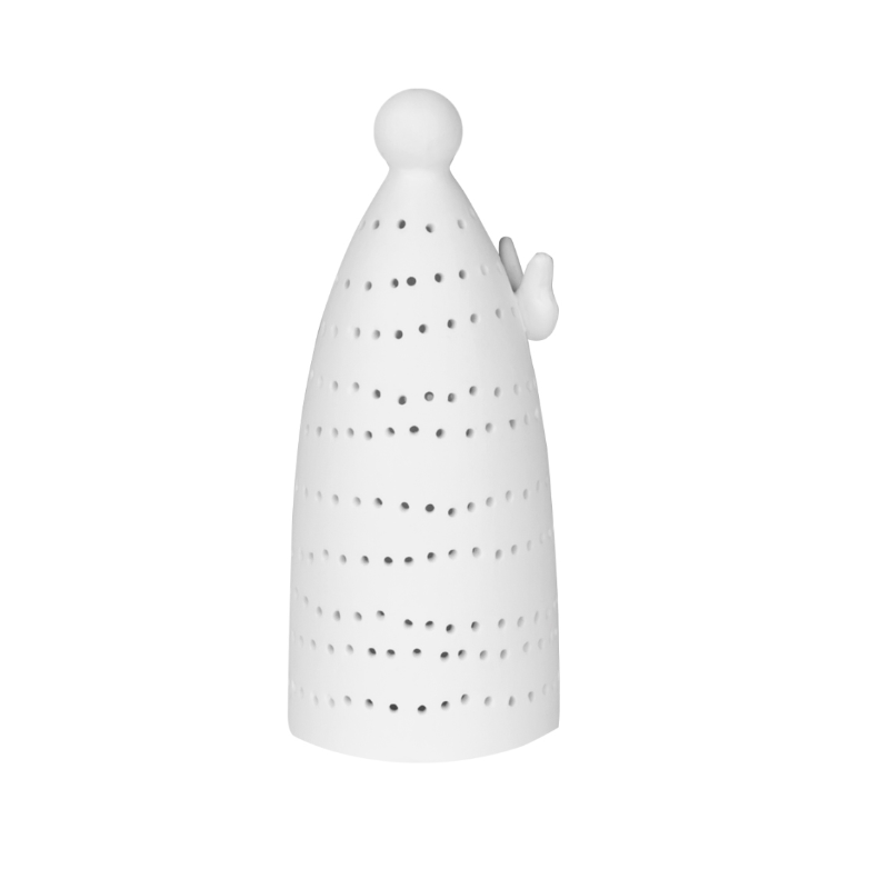 Räder - Angelo in porcellana con luce LED - design2 5x12cm