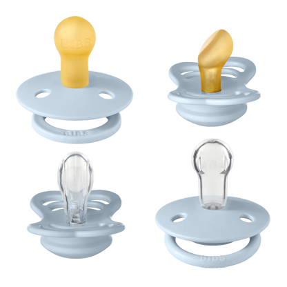 Bibs - 4-pack Ciuccio TRY-IT (0+) - Baby Blue