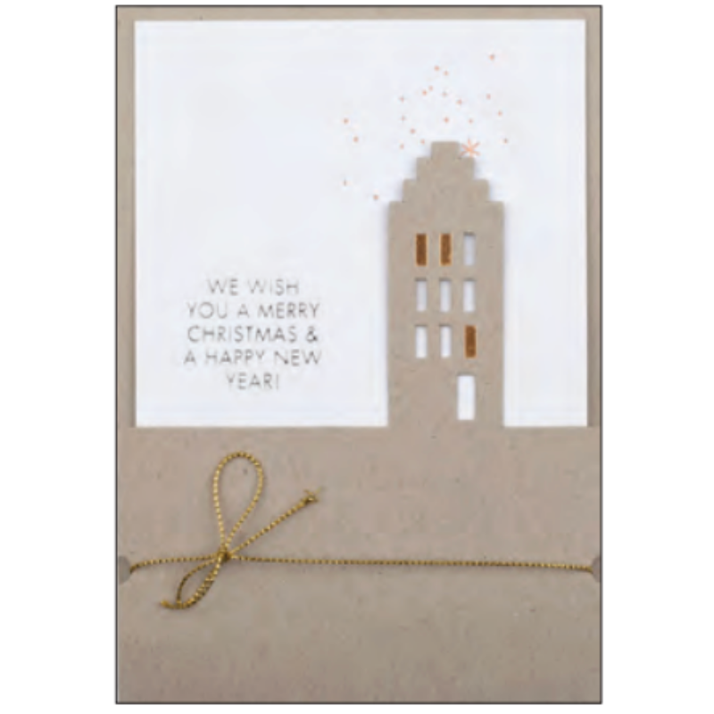 Räder - Biglietto di auguri - Natale e Anno nuovo - Città innevata