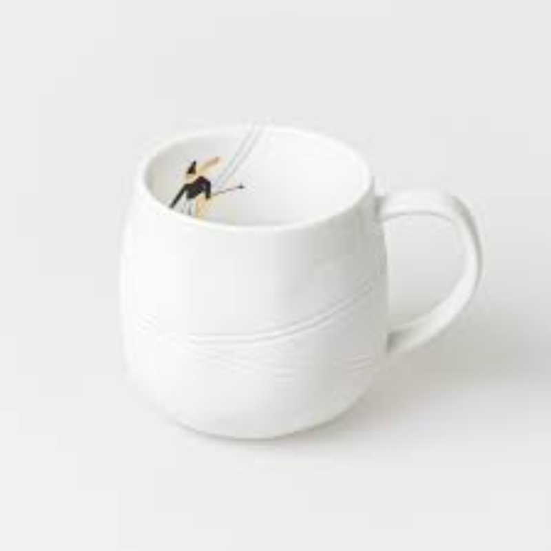 Räder - Tazza in porcellana - Sciatore 8x8cm