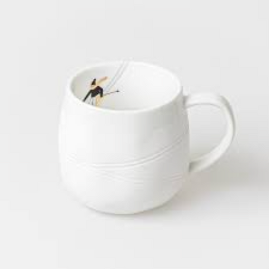 Räder - Tazza in porcellana - Sciatore 8x8cm