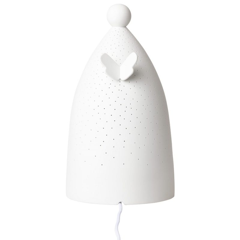 Räder - Lampada in porcellana XL alimentazione cavo - Angelo 23X41cm