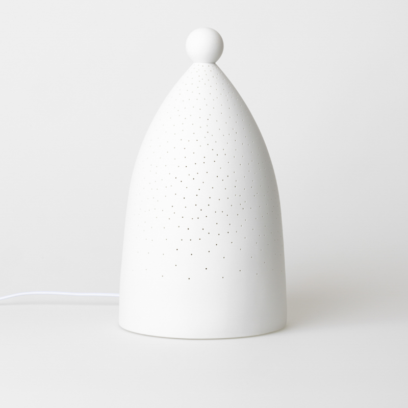 Räder - Lampada in porcellana XL alimentazione cavo - Angelo 23X41cm