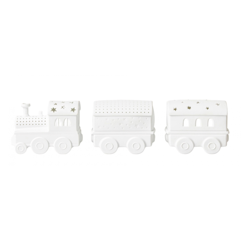 Räder - Trenino a LED in porcellana 36x10cm