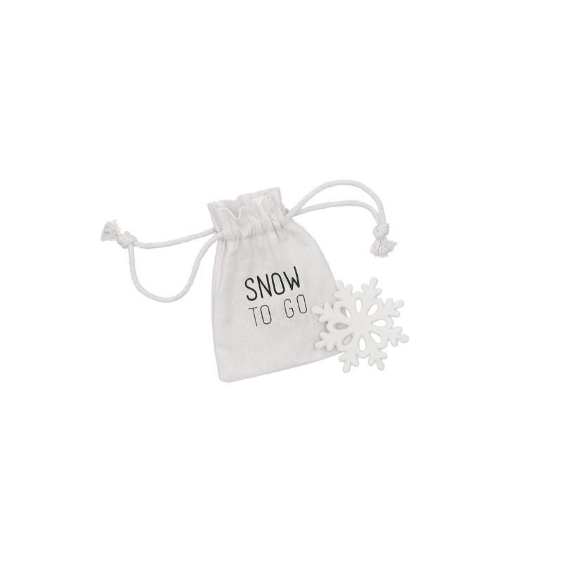 Räder - Miniatura in porcellana con sacchetto in cotone - Fiocco di Neve 5cm