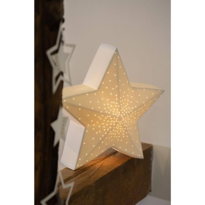 Räder - Lampada Stella in porcellana alimentazione cavo 30x30cm