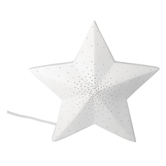 Räder - Lampada Stella in porcellana alimentazione cavo 30x30cm