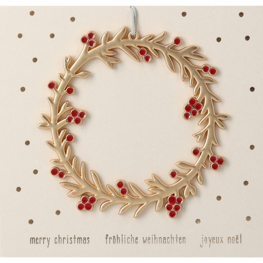 Räder - Decorazione da appendere in metallo - Vischio 8x8cm