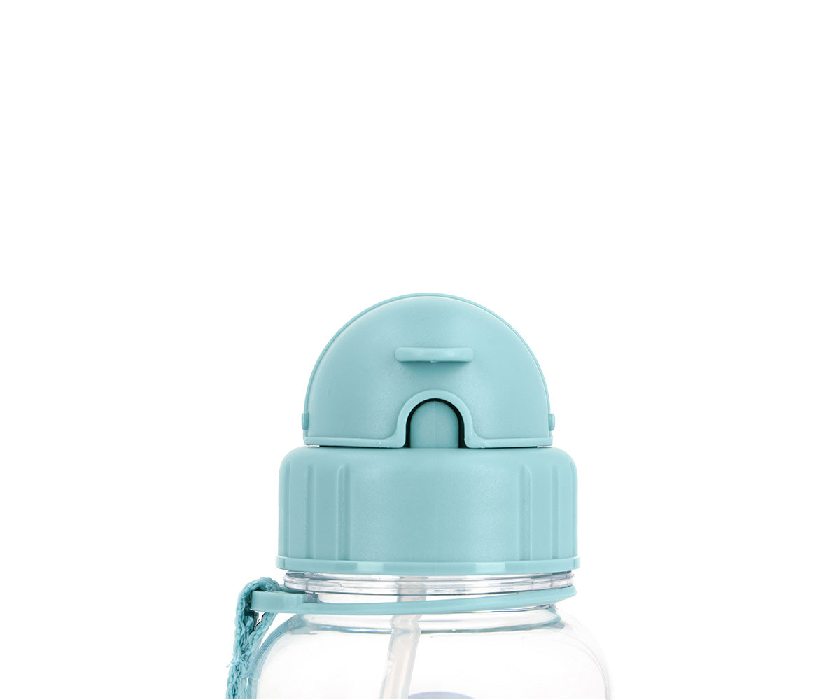 Tutete - Borraccia Tritan 500ml - Panda Spazio con Cannuccia Silicone BPA Free