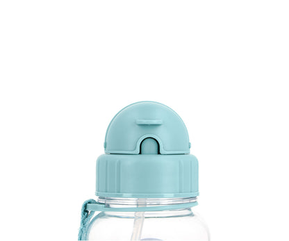 Tutete - Borraccia Tritan 500ml - Panda Spazio con Cannuccia Silicone BPA Free