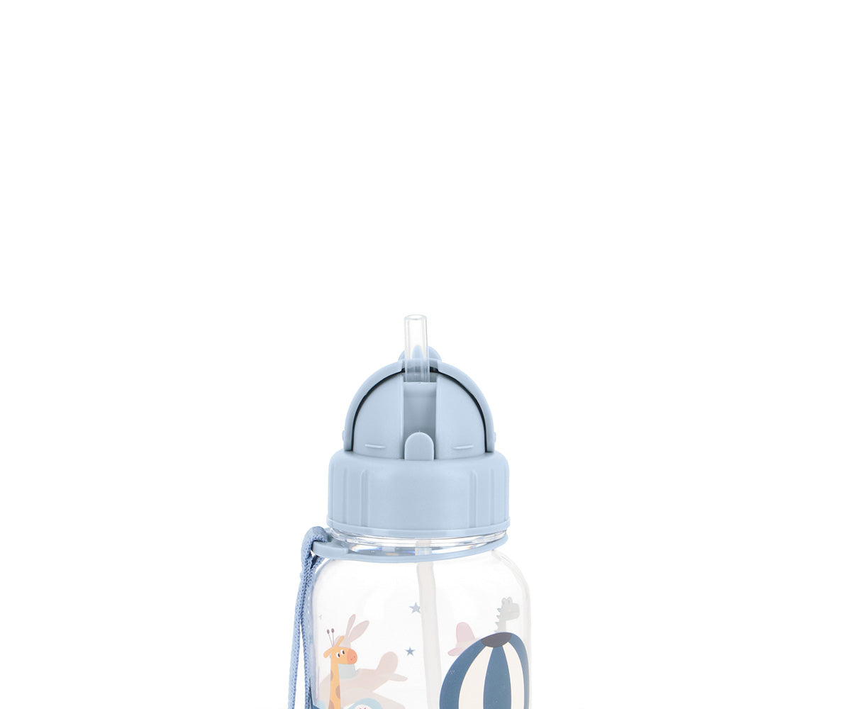 Tutete - Borraccia Tritan 500ml - Mongolfiera con Cannuccia Silicone BPA Free