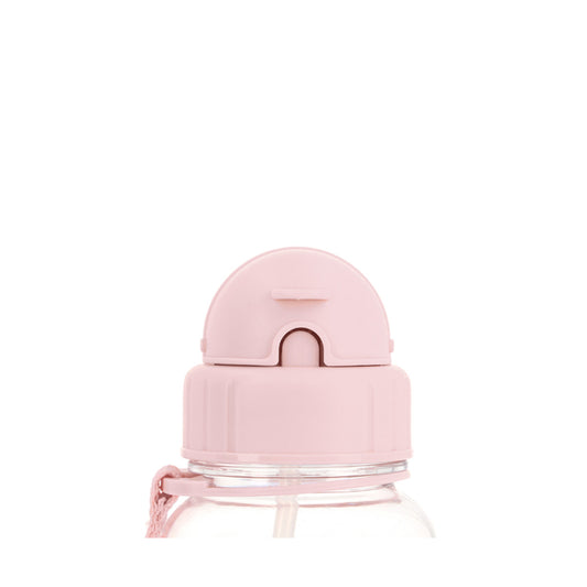 Tutete - Borraccia Tritan 500ml - Uccellini Rosa con Cannuccia Silicone BPA Free