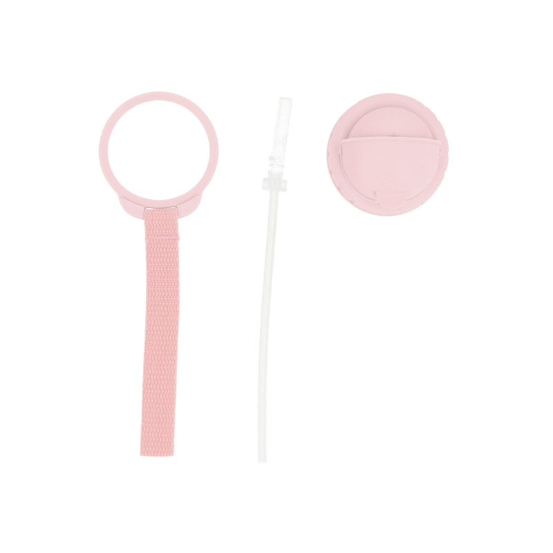 Tutete - Borraccia Tritan 500ml - Uccellini Rosa con Cannuccia Silicone BPA Free