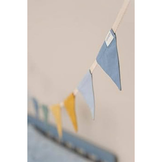 Little Dutch - Ghirlanda bandierine di stoffa - blu