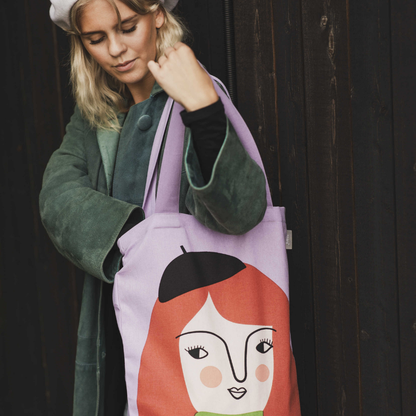 Spira of Sweden - Totebag cotone 37x47 cm - Astrid