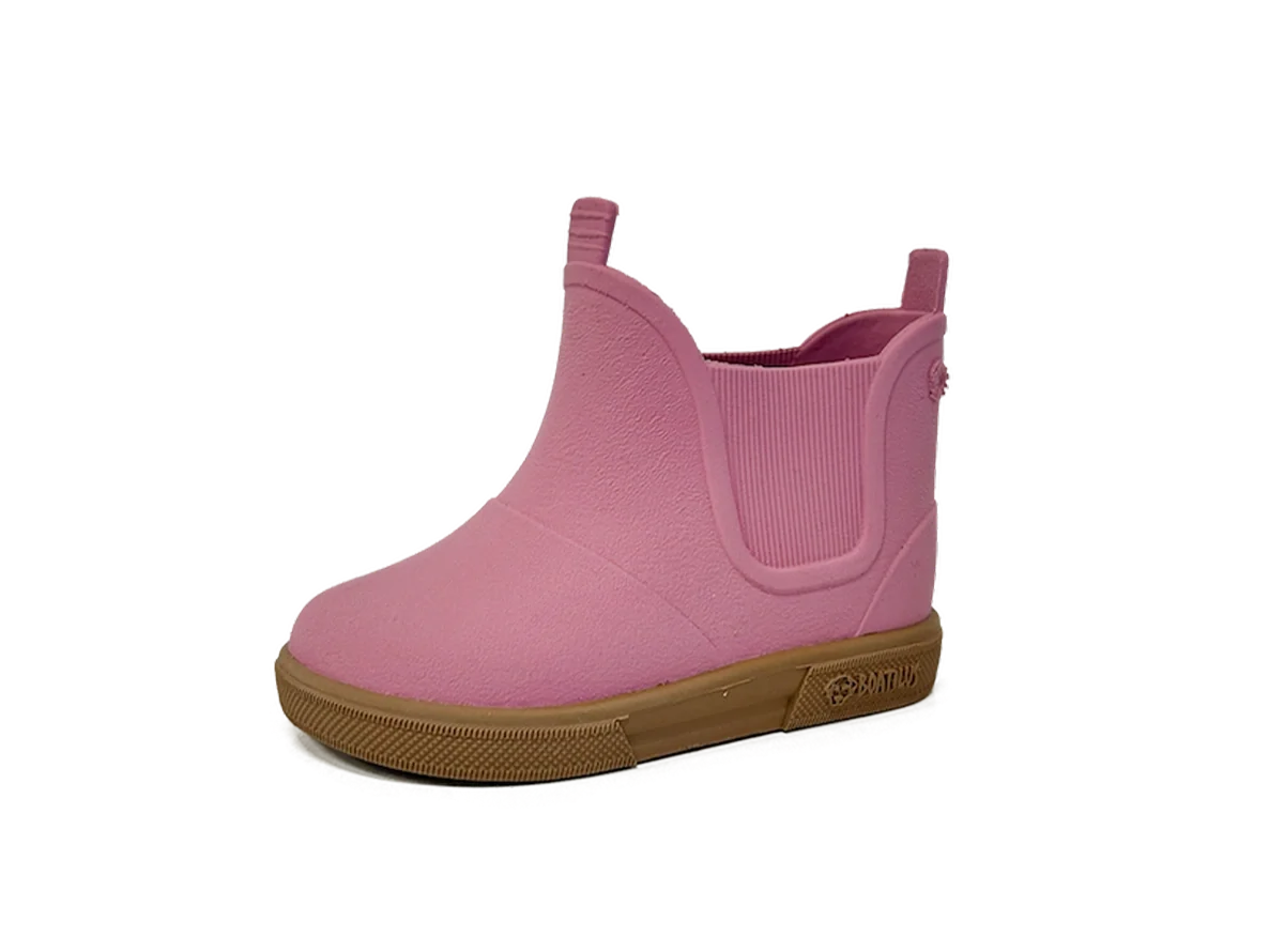 Stivaletti neonato Boatilus Baby Beatly rosa e beige