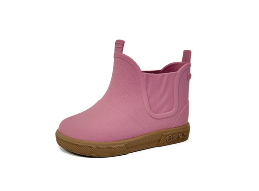 Stivaletti neonato Boatilus Baby Beatly rosa e beige