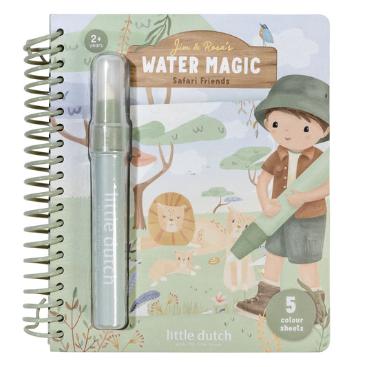 Pagine del libro magico ad acqua Little Dutch Safari Jim