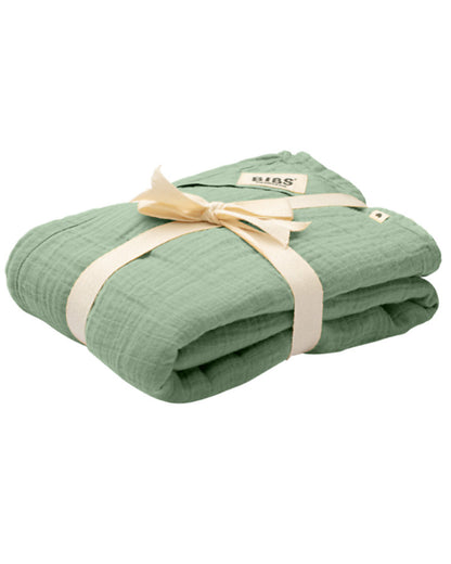 Bibs - Panno in Mussola Swaddle 120x120 cm - 100% Cotone Organico - petrolio
