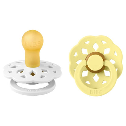 ciuccio bianco e giallo