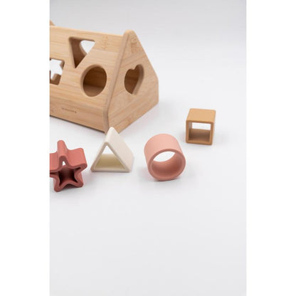 Bamboom - Casetta in legno e silicone - Rosa